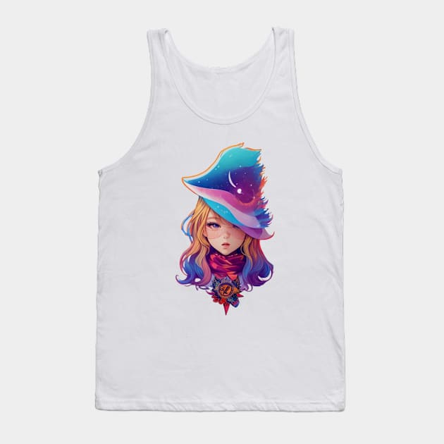 woman pop ilustrator design Tank Top by Ardins